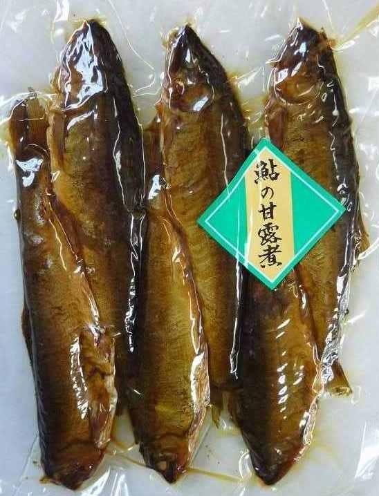 栃木県産　喜連川の養殖鮎です。鮎甘露煮　5〜6尾入（大）230g　炭火...