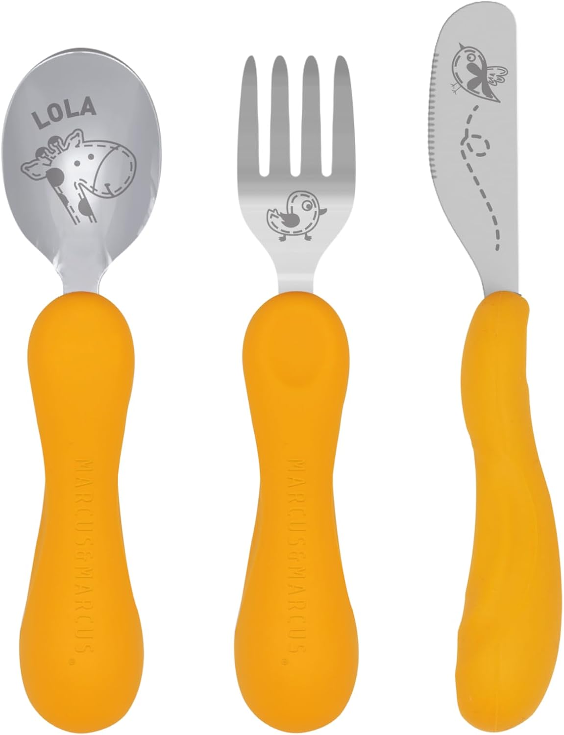 イージーグリップカトラリーセット きりん (203915)