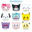サンリオ・ポケモン 化粧品・小物入れ ドアップ三角ポーチ(マイメロディ、クロミ、シナモロール、ポチャッコ、ハンギョドン、ピカチュウ、ゲンガー、ミュウ、ミミッキュ)【公式ライセンス商品】(3)