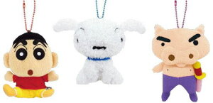 クレヨンしんちゃん ぬいぐるみマスコット(しんちゃん・シロ・ぶりぶりざえもん)【公式ライセンス商品】