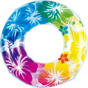 浮輪100cm クリアレインボーハイビスカス(ウキワ100cm)(WR00830)(820622) +