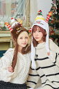 パタパタハット クリスマスケーキ (ホワイト・チョコ )メリークリスマス ユニセックス フリーサイズ サンタ衣装