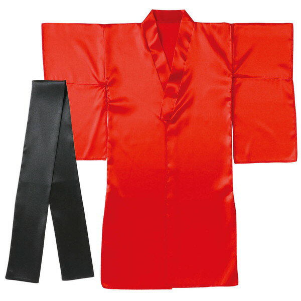 ソフトサテン 着物(おくみ付) 赤:帯黒(191843) 黄:帯緑(191850) 桃:帯白(191867) 白:襟・帯青(191874) ..