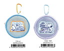 スヌーピーラウンドメッシュケース(Chill out・YOGA TIME)【公式ライセンス商品】コインケース 小物入れ