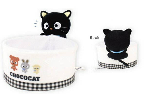 【7月上旬入荷】サンリオぬいぐるみ小物入れ　チョコキャット　 キャラバスケット おもちゃばこ　小物..