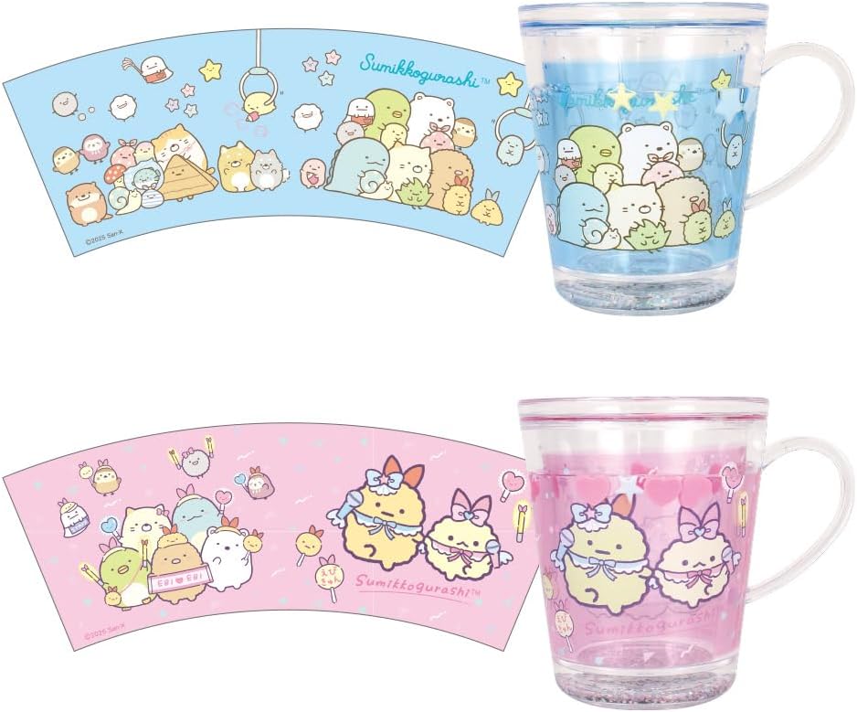 すみっコぐらしウォーターカップ(あつまるんです・天使なえびてんアイドル）