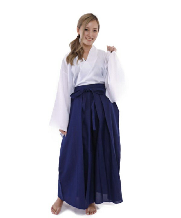 カラフル袴 コスプレ用 （ 紺・黒・赤・白）471473 +