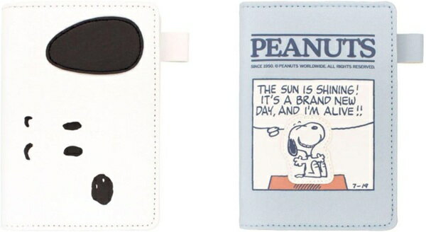 【3月上旬入荷】スヌーピーB7マルチケース　（フェイス・コミック）　パスポートケース　ノートケース