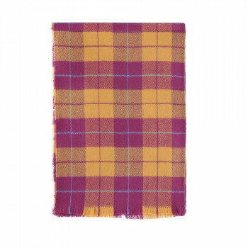 ショール ブリティッシュチェック マスタード 13219601093