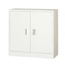 【メーカー直送】 一般書庫 両開 シリンダー錠 ホワイト COM-303-W(3)