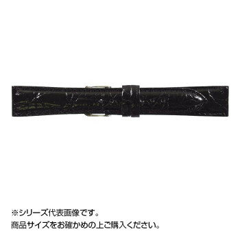 MIMOSA(ミモザ) 時計バンド DM腹ワニ 19mm ブラック (美錠:銀) WDM-A19 MIMOSA(ミモザ) 時計バンド DM腹ワニ 19mm ブラック (美錠:銀) WDM-A19