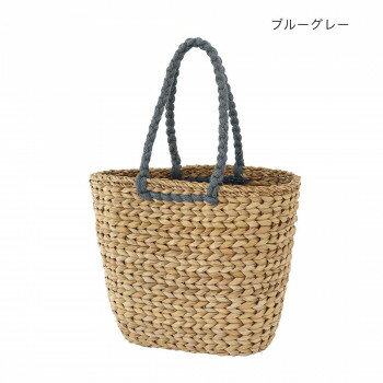 バッグ ジュートハンドル ブルーグレー 13623550507