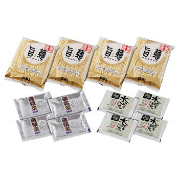 【メーカー直送】 「旨麺」博多水炊きラーメンセット(磯紫菜付) 4食セット FM-4i krstlm-10209314 クリスタルハート パッケージ画像