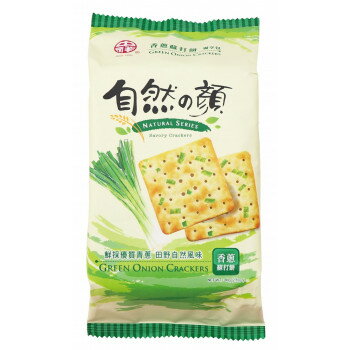 【メーカー直送】 フジフードサービス 台湾 自然の顔 葱クラッカー・オリジナル 80g 24袋
