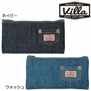 キーストーン P.C. villa デニム ペンケース　ウォッシュ・PCDEPEWA