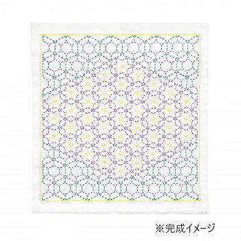 刺し子の花ふきんキット 和(Nagomi) 霰亀甲(Ararekikko) SK461