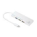 サンワサプライ USB Type Cコンボハブ (カードリーダー付き・ホワイト) USB-3TCHC16W(2)