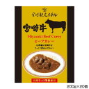 【メーカー直送】 宮崎観光ホテル 宮崎牛ビーフカレー 200g×20個 S5
