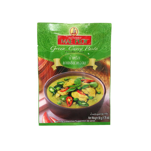 グリーンカレーペースト ゲーンキヨワーン メープロイ 50g 【大人気 定番 タイカレー】 【タイ本場使用！ タイ料理にはコレ！】 MAEPROY ゲンキヨワン グリーンカレー こぶみかん レモングラス 激辛