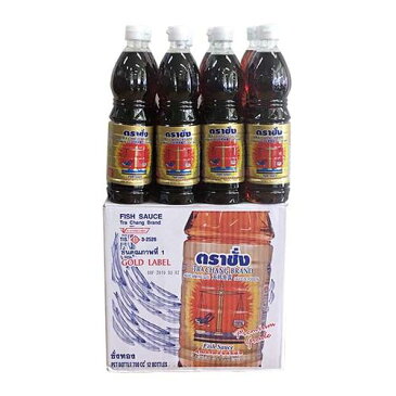 ナンプラー 魚醤 トラチャン ゴールドラベル 700ml×12本 【業務用ケース売り】 【タイレストラン カフェ イベントなどプロユース使用】 【最高級ナンプラー】 天秤印ナンプラー タイ本場使用！ タイ料理にはコレ！