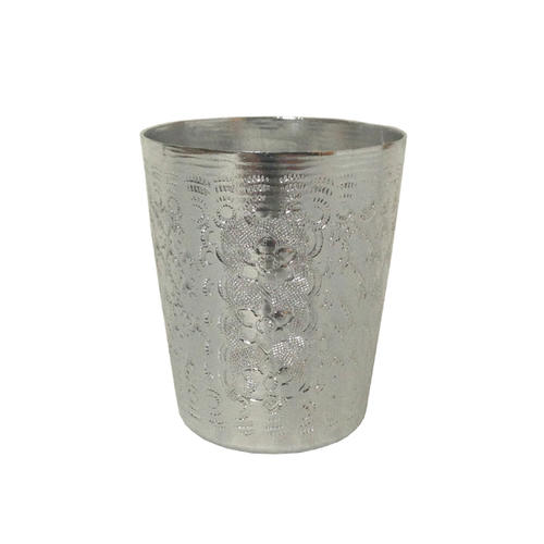 アルミコップ タイ製 装飾付 【大人気 タイ本場使用！ タイ食器】保冷 保温のサムネイル