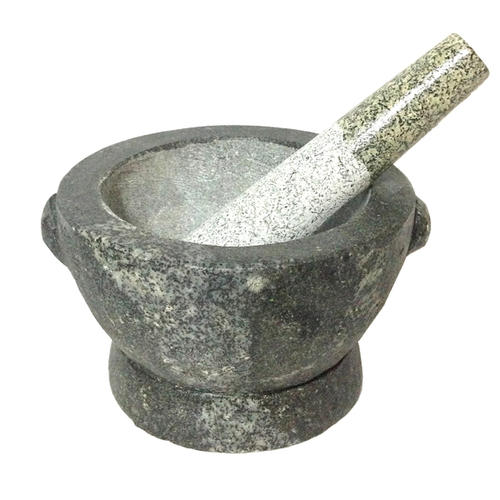 石臼 石棒付き Mサイズ タイ職人手製 クロックヒン 【大人気 タイ本場使用！ タイの調理器具】コークヒン サーク タイ食器 ストーンミルのサムネイル