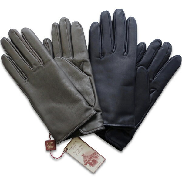 デンツ　手袋（メンズ） DENTS（デンツ）カシミアライニングへアシープグローブ”007モデル ネイビー・グレー【イギリス製】【送料無料】