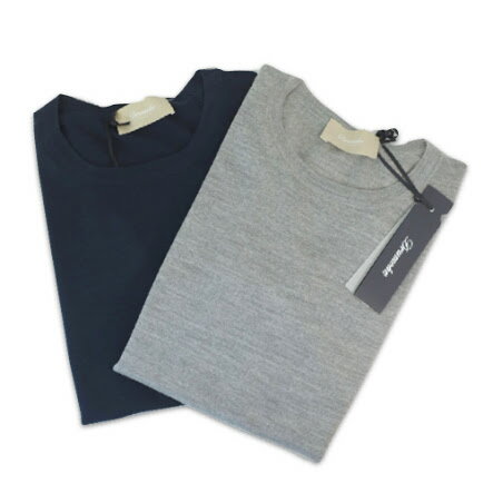 Drumohr ドルモア レディス 30Gハイゲージクルーネックニット ネイビー【イタリア製】【送料無料】