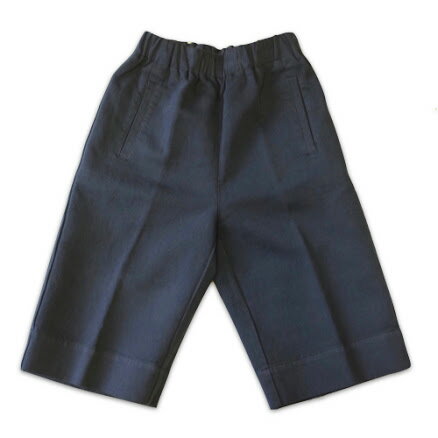 Cotton - ROSSO35 レディス リネンコットン ショートパンツ・ネイビー【セール】【メール便】