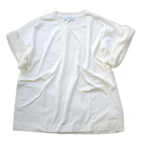 樂天商城 - 【セール】SCAGLIONE スカリオーネ レディス コットンニット切り替え Tシャツ【送料無料】春夏 Tシャツ 綿 半袖 5分袖 イタリア製
