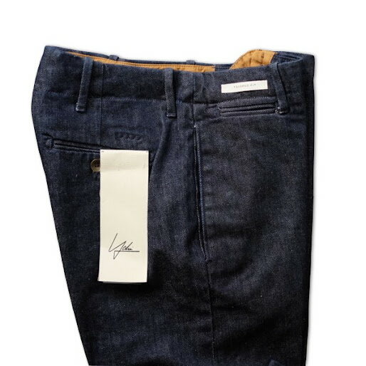 【セール】YCHAI イカイ レディス インディゴブルー スラックスデニム・濃色【イタリア製】【送料無料】 PANTALONE CHINOS ROBUSTO ロブスト ワンウォッシュ ジーンズ イタリア製 2