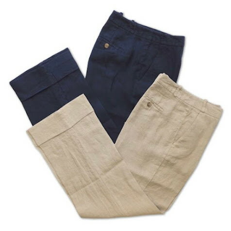 樂天商城 - SCAGLIONE スカリオーネ レディス リネンストレートパンツ【送料無料】春夏 麻 ベーシックパンツ イタリア製