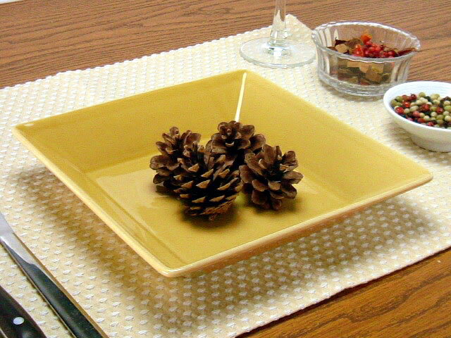 【訳あり】 スクエア マスタード 深皿 18.5cm プレート 角皿 黄色 食器 KOYO JAPAN 洋食器 SQUARE 業務用 【アウトレット 在庫処分】