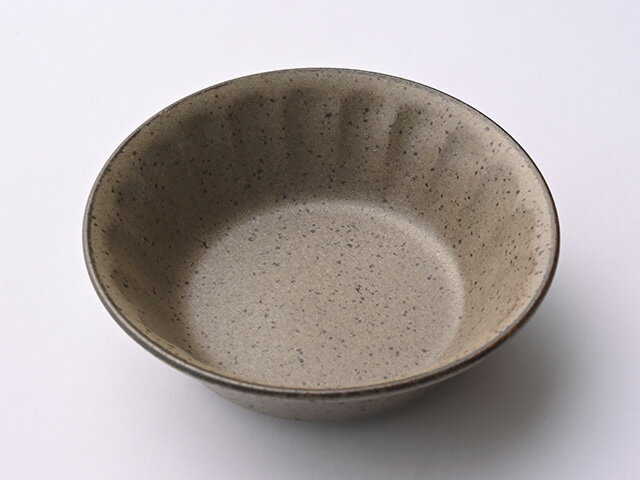 フルート 15cm 小鉢 ブラウン 400cc ボウル おしゃれ 和食器 削ぎ目 日本製 美濃焼