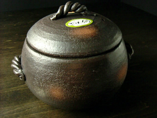 萬古焼 みすずのご飯鍋 5合炊き 土鍋 炊飯器 ご飯釜 ガスコンロ 栗形 三鈴陶器 日本製