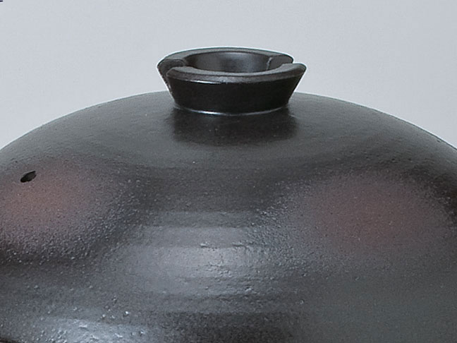 萬古焼 蒸し鍋9号 鉄釉（目皿 付き） 31.5cm×直径29cm×高さ18cm 土鍋 日本製 国産 直火用 調理器 ks-gallery-10002493 食器問屋K’s-gallery サンプル画像2