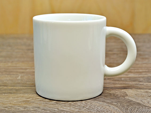 丸手 マグカップ ホワイト 190cc コーヒーカップ ティーカップ 陶器(磁器製) 日本製 【アウトレット 訳あり品】