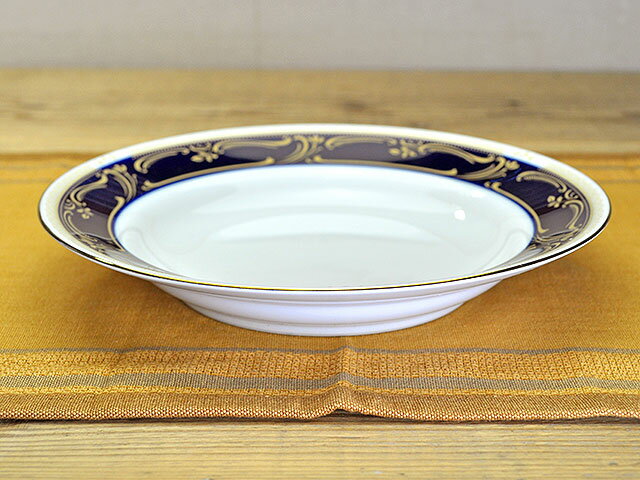 【訳あり】 アンナラスカリ スープボウル リーフ 直径20.6cm×高さ3.5cm 200cc パスタ サラダ おしゃれ 金彩 Anna Lascari 【アウ...