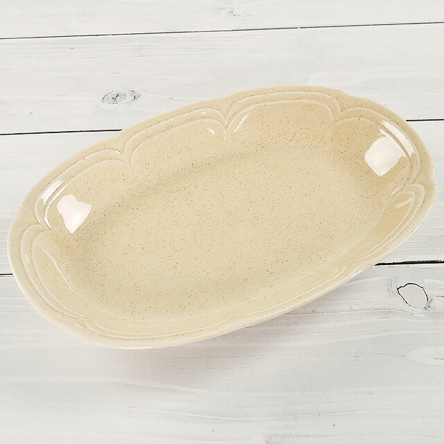 【訳あり】 花型 楕円 プレート 梨地 22.7cm×15.5cm×高さ3.5cm 【アウトレット 在庫処分】