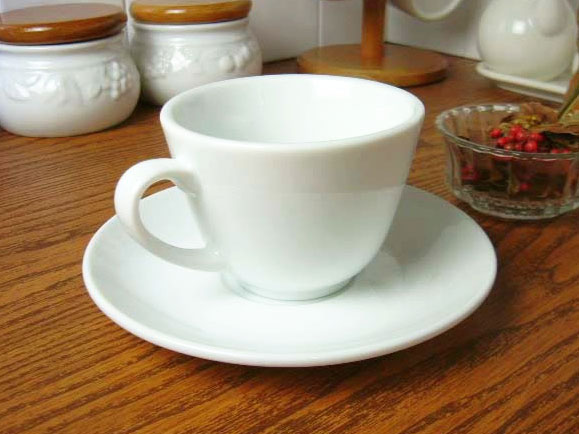 フォンテ カプチーノ カップ＆ソーサー 205cc コーヒーカップ ティーカップ 碗皿 白い食器 洋食器 業務用 1