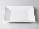VA スクエア プレート 20cm 白い食器 角皿 フラット 洋食器