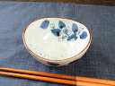 3.5 楕円鉢 吹き墨桜 11.5cm×11cm×高さ5.3cm 190cc 小鉢 日本製 美濃焼 和食器