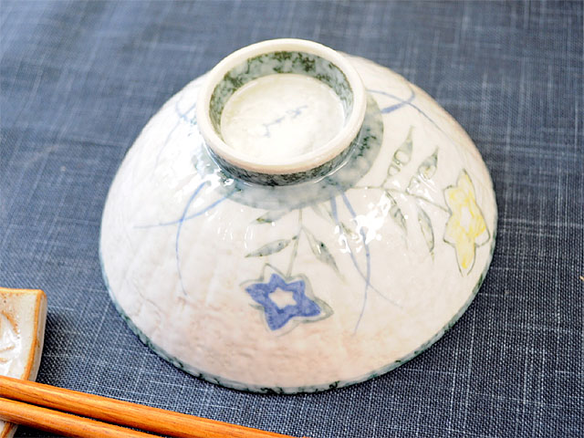 【訳あり】 あわ雪 桔梗 茶碗 大平 直径13.2cm×高さ5.7cm 軽量 ご飯茶碗 飯碗 お茶碗 淡雪 和食器 【アウトレット 在庫処分】