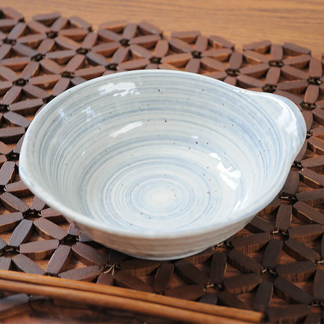 とんすい うず粉引 青 直径13cm×高さ5cm 呑水 鍋料理 和食器