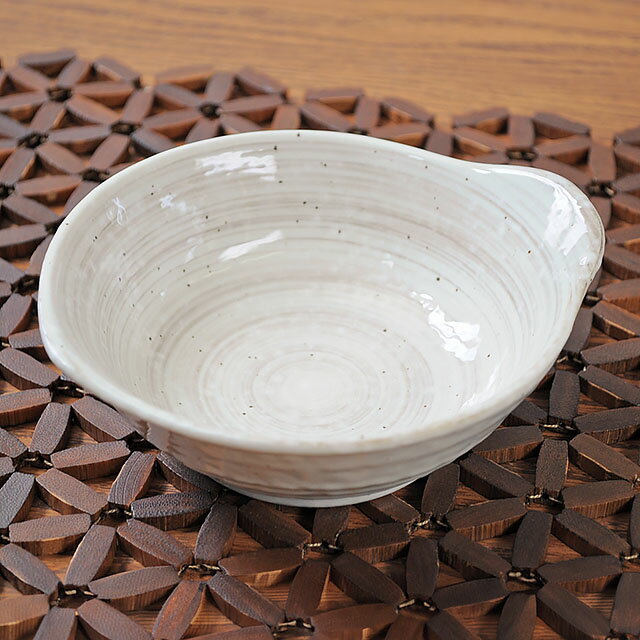 [セール] とんすい うず粉引 茶 直径13cm×高さ5cm 呑水 鍋料理 和食器