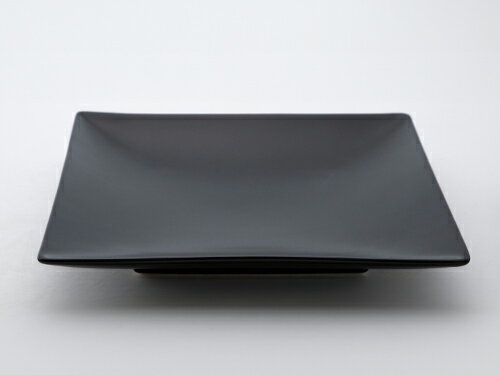 黒い食器 パティオ マットブラック 27.5cm 正角皿 スクエアプレート アジアン [メーカー在庫限り]