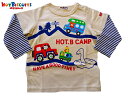 30%OFF SALE ホットビスケッツ ミキハウスmikihouse アニマル&クルマプリント 長袖Tシャツ 80cm90cm 男の子 女の子 御祝 出産祝い...