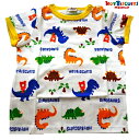 30%OFF SALE ホットビスケッツ ミキハウスmikihouse ビーンズくん&恐竜総柄プリント 半袖Tシャツ 80cm90cm 男の子 女の子 御祝 ギ...