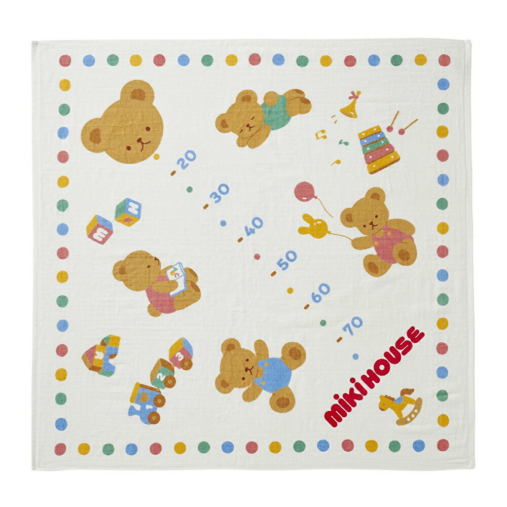ミキハウスmikihouse【日本製】身長計ガーゼバスタオルベビー用品 ベビー 赤ちゃん 日本製 バスタオル ガーゼケット ガーゼ パイル お風呂 おふろ 沐浴 ガーゼ バスタオル 男の子 女の子 御祝
