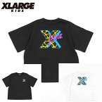 XLARGE KIDS(エクストララージキッズ)バッグ大文字Xプリント半袖Tシャツ90cm100cm110cm120cm130cm140cm X-LARGE KIDS キッズ 子供服 男児